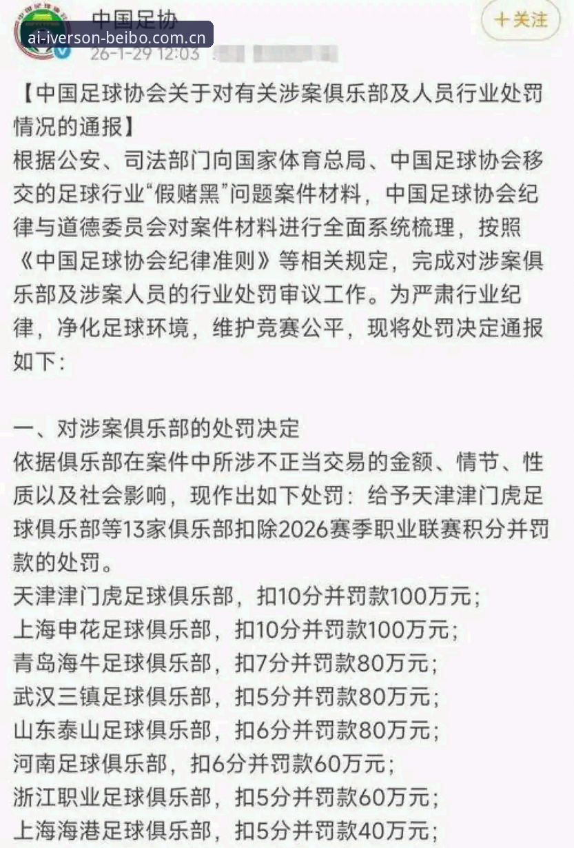 揭秘中国足协第三批禁足名单：65人受罚背后的足球腐败真相